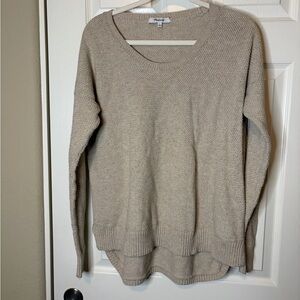 Women's Madewell Oatmeal Cotton Blend L/S Sweater Size L